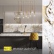 Купить Столешница для кухни Скиф 3050х600x26мм с кромкой. Цвет - Мрамор золотой в магазине TheBigHouse.ru