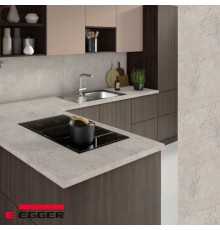 Столешница для кухни Egger 3000х600x38мм с торцевыми планками. Цвет - Травертин Кале