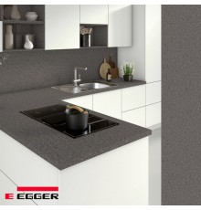 Столешница для кухни Egger 3000х600x38мм с торцевыми планками. Цвет - Сталь Серебро антрацит