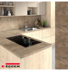 Столешница для кухни Egger 3000х600x38мм с торцевыми планками. Цвет - Титанит песочно-бежевый