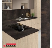 Столешница для кухни Egger 3000х600x38мм с торцевыми планками. Цвет - Титанит антрацит