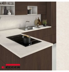 Столешница для кухни Egger 3000х600x38мм с торцевыми планками. Цвет - Мрамор Кремона