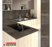 Столешница для кухни Egger 3000х600x38мм с торцевыми планками. Цвет - Титанит серый