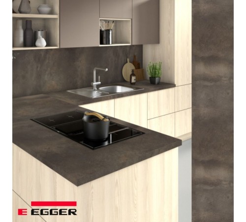 Заказать Столешница для кухни Egger 3000х600x38мм с торцевыми планками. Цвет - Титанит серый в магазине TheBigHouse.ru
