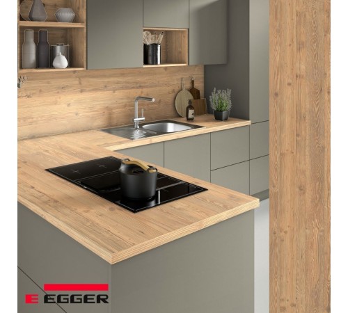 Купить Столешница для кухни Egger 3000х600x38мм с торцевыми планками. Цвет - Пихта Неброди рустикальная в магазине TheBigHouse.ru