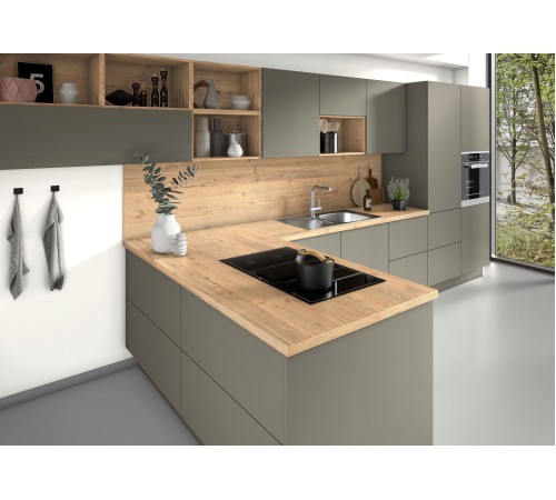 Купить Столешница для кухни Egger 3000х600x38мм с торцевыми планками. Цвет - Пихта Неброди рустикальная в магазине TheBigHouse.ru
