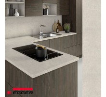 Столешница для кухни Egger 3000х600x38мм с торцевыми планками. Цвет - Спаркл Грэйн белый