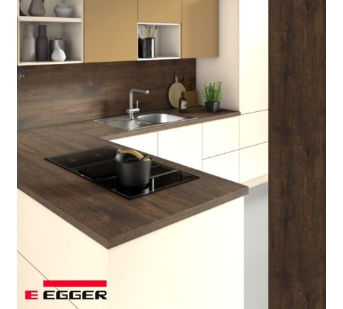 Заказать Столешница для кухни Egger 3000х600x38мм с торцевыми планками. Цвет - Дуб Кардифф коричневый в магазине TheBigHouse.ru