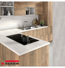 Столешница для кухни Egger 3000х600x38мм с торцевыми планками. Цвет - Гранит Кашиа светло-серый