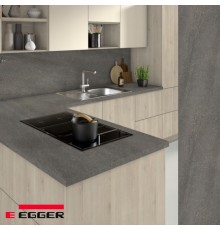 Столешница для кухни Egger 3000х600x38мм с торцевыми планками. Цвет - Гранит Кашиа серый