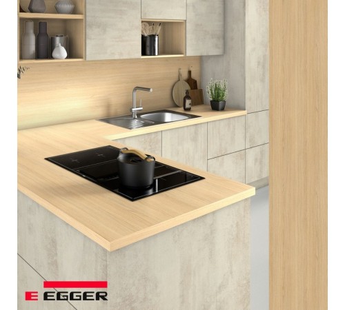 Заказать Столешница для кухни Egger 3000х600x38мм с торцевыми планками. Цвет - Дуб Виченца в магазине TheBigHouse.ru
