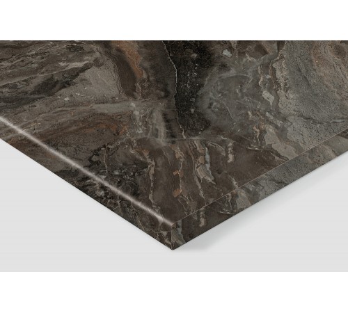 Заказать Столешница для кухни Egger 3000х600x38мм с торцевыми планками. Цвет - Мрамор Чиполлино чёрная медь в магазине TheBigHouse.ru