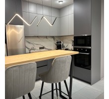 Кухонный фартук на стену Скиф 3000x600 мм. Цвет - Гранит белый