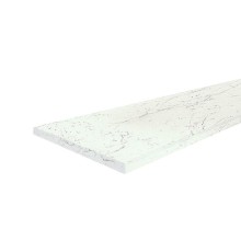 Столешница для кухни Союз 3000х600x38мм с торцевыми планками. Цвет - Мрамор Марквина белый
