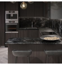 Столешница для кухни Скиф 3000х600x26мм с кромкой отдельно в комплекте и металлическими планками. Цвет - Скала